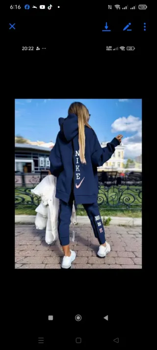 Conjunto deportivo Nike azul