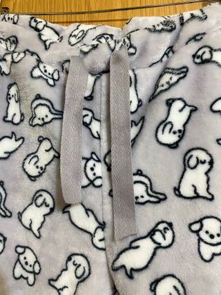Pantalón Pijama Mujer Niña Gris Polar