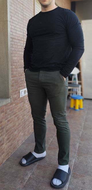 Pantalón chino ASOS verde