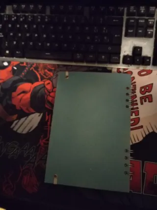 Libreta con diseño de calaveras