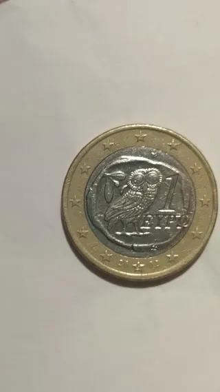 Moneda 1 Euro Grecia 2002 Búho
