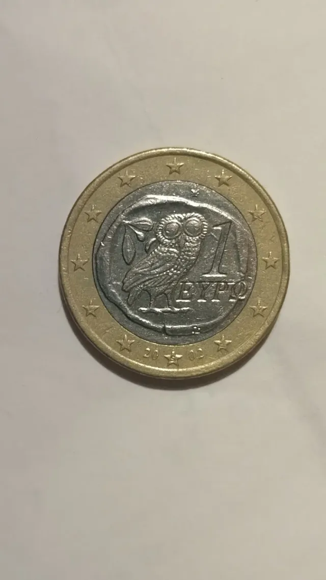 Moneda 1 Euro Grecia 2002 Búho