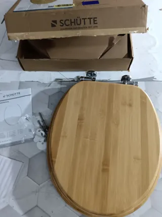 Asiento de inodoro Schütte bambú