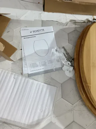 Asiento de inodoro Schütte bambú