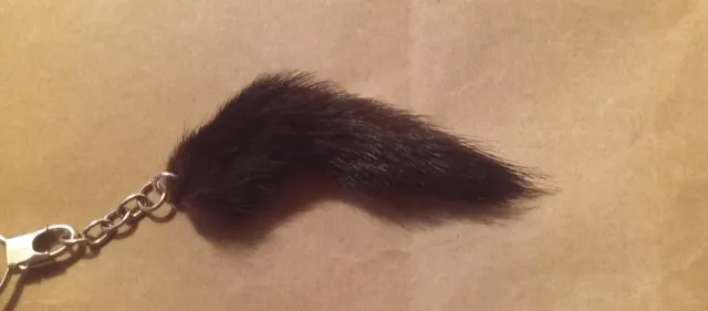 Llavero Cola Animal sintético mmAños 80 Punk.