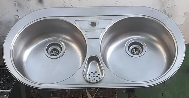 Fregadero de dos senos