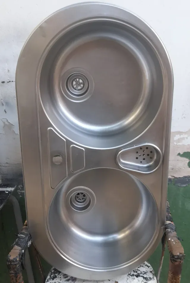 Fregadero de dos senos 
