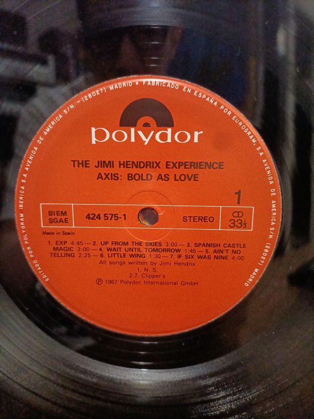 Vinilo The Jimi Hendrix Experience
Axis: Blod As