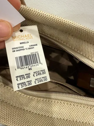 Bolso Michael Kors beige y camel