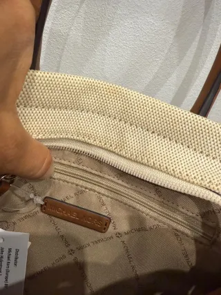 Bolso Michael Kors beige y camel