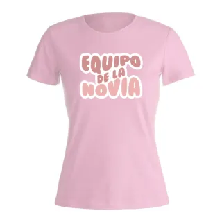 Camiseta Rosa Equipo de la Novia