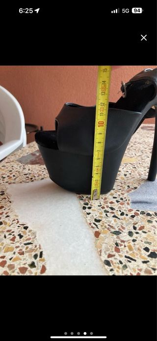 Sandalias Pleaser Negras Talla 38