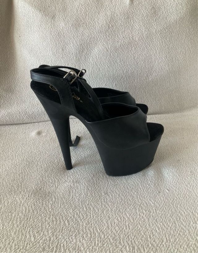 Sandalias Pleaser Negras Talla 38