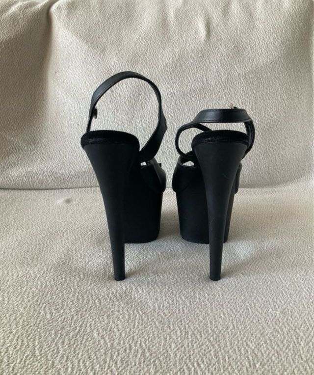 Sandalias Pleaser Negras Talla 38