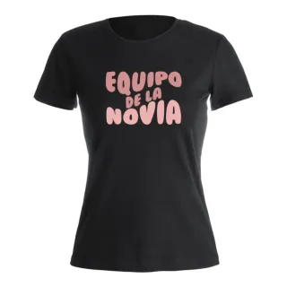 Camiseta negra Equipo de la Novia Despedida