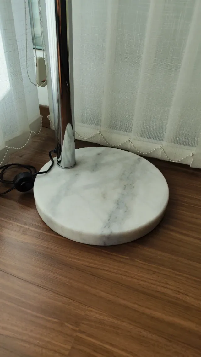 Lámpara de pie arco 5 luces mármol