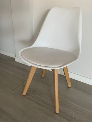 OFFERTA! Set di 4 sedie da pranzo bianche - Legno