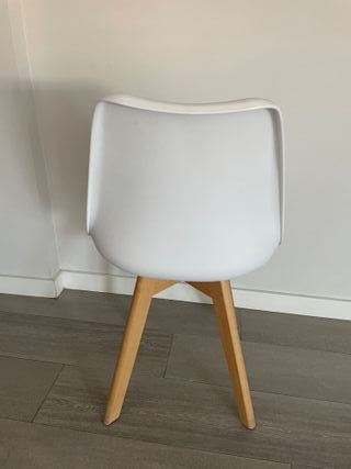 OFFERTA! Set di 4 sedie da pranzo bianche - Legno