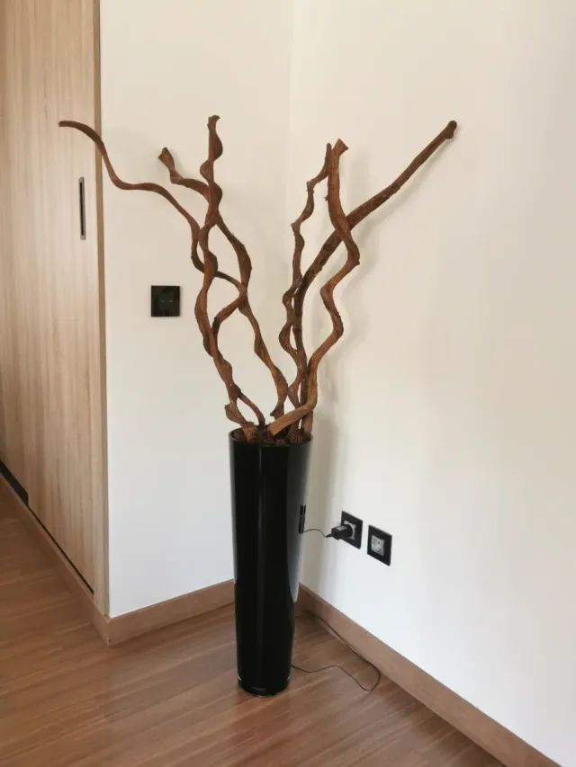 Lámpara de pie decorativa ramas con luces