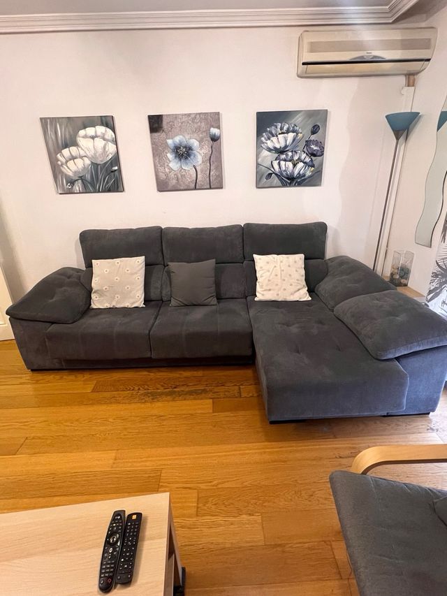 Chaiselongue Conforama Gris Oscuro