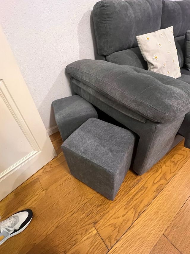 Chaiselongue Conforama Gris Oscuro