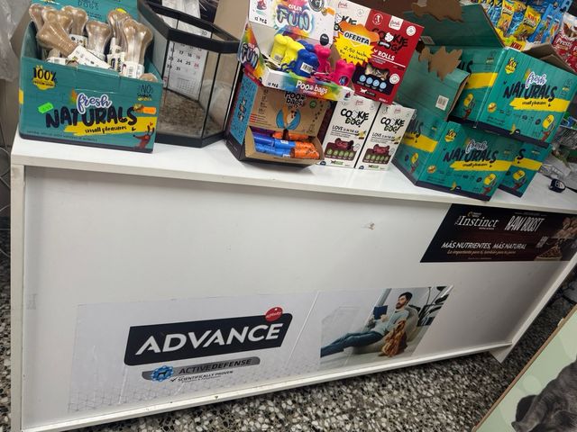 Mostrador Tienda con mucho departamentos