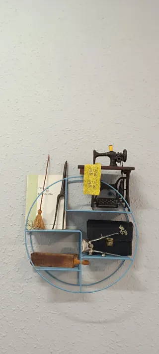 Objetos antiguos de colección peluquería.