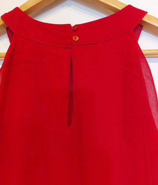 Vestido de fiesta rojo El Corte Inglés L a estrena