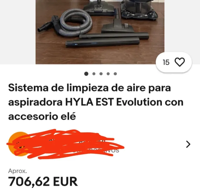 Purificador de aire Hyla +- Vaporeta 2500€ modelo