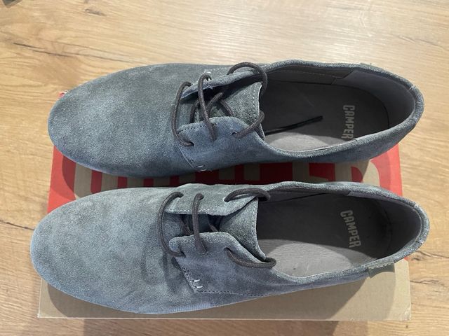 Zapatos Camper Mujer Talla 38 Cordones Gris