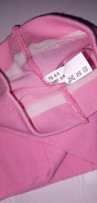 Calze bimba rosa tg 6/8 anni