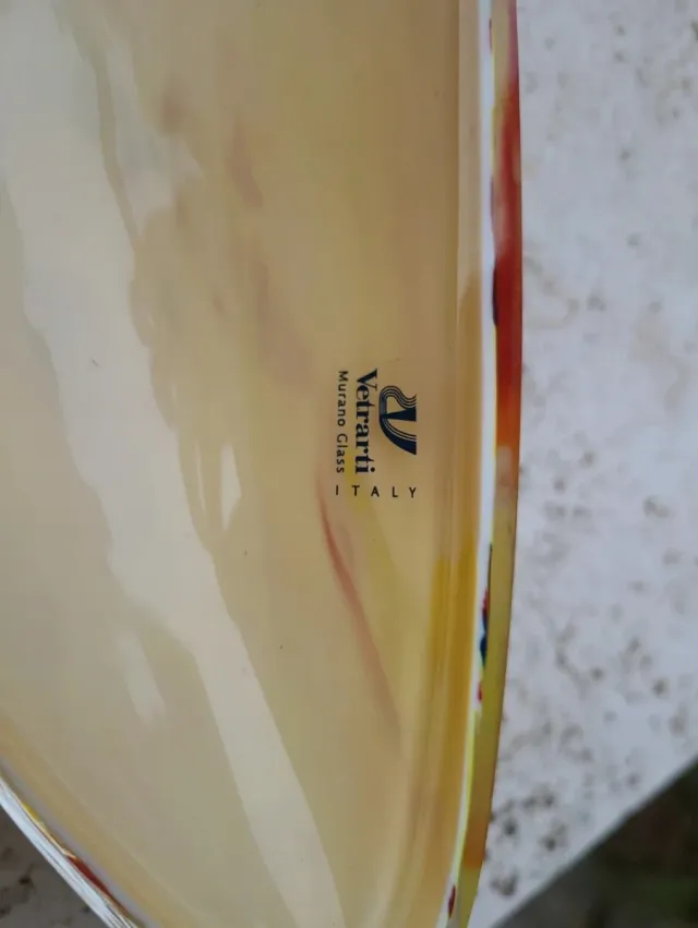 Vaso Murano Vetro Soffiato