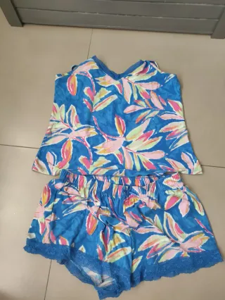 Pijama corto verano beige Talla M