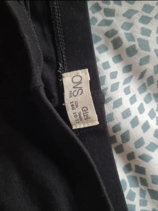 Leggings bambina neri con stelle