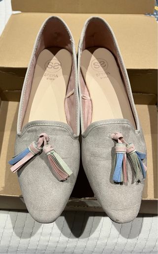 Bailarinas Sfera Beige Multicolor Tassels