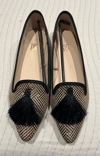 Bailarinas Sfera Beige y Negro