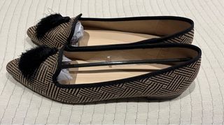 Bailarinas Sfera Beige y Negro