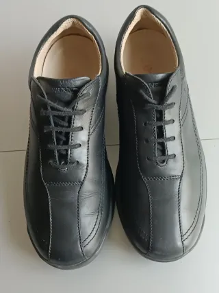 Lumberjack scarpe donna vera pelle nera