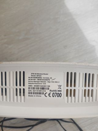 Router WiFi 4G ZTE