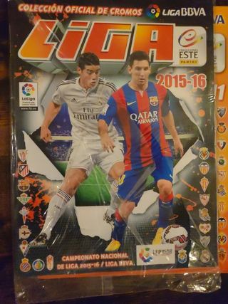 Lote 5 Álbumes Cromos Liga Este Panini