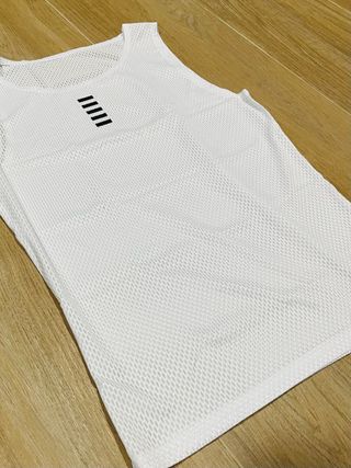 Camiseta deportiva rejilla blanca XL