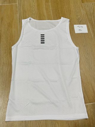Camiseta deportiva rejilla blanca XL