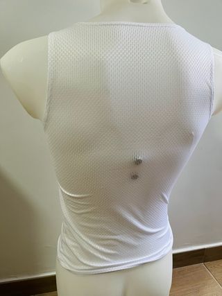 Camiseta deportiva rejilla blanca XL