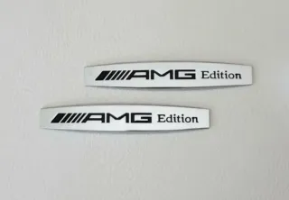 2 Embemas AMG Laterales Logo con Pegatina Mercedes