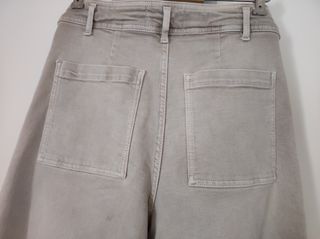 Pantalón Jeans, Zara Talla 38 Beige