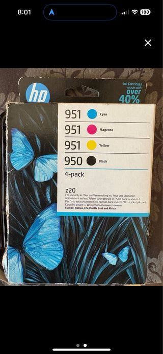 Cartuchos HP 950 951XL 951 Negro Magenta Cyan Amar