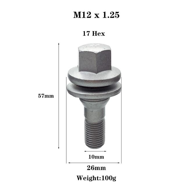 Tornillo para llanta Aluminio de Citroën/Peugeot