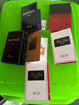 Set 6 profumi campioni Dior, Trussardi, Burberry
