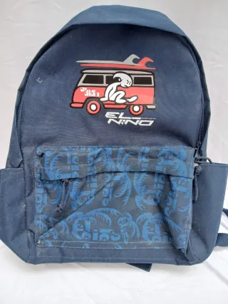 Bonita Mochila azul el niño.