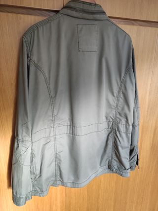 Parka Zara Hombre 3/4 Talla XXL Verde Oliva